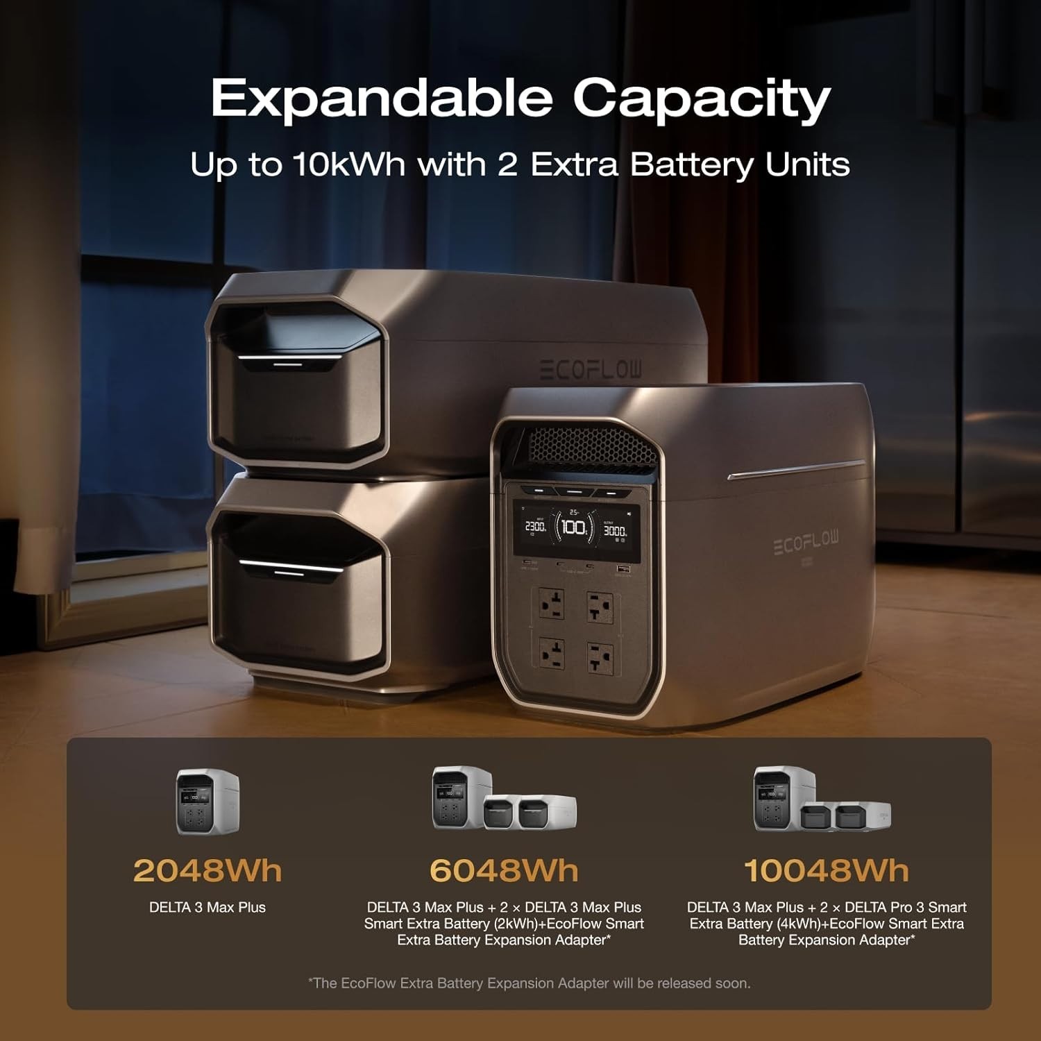 Eco-friendly DELTA 3 Max Plus Power Station – Recharge in 64 mins for On-the-Go