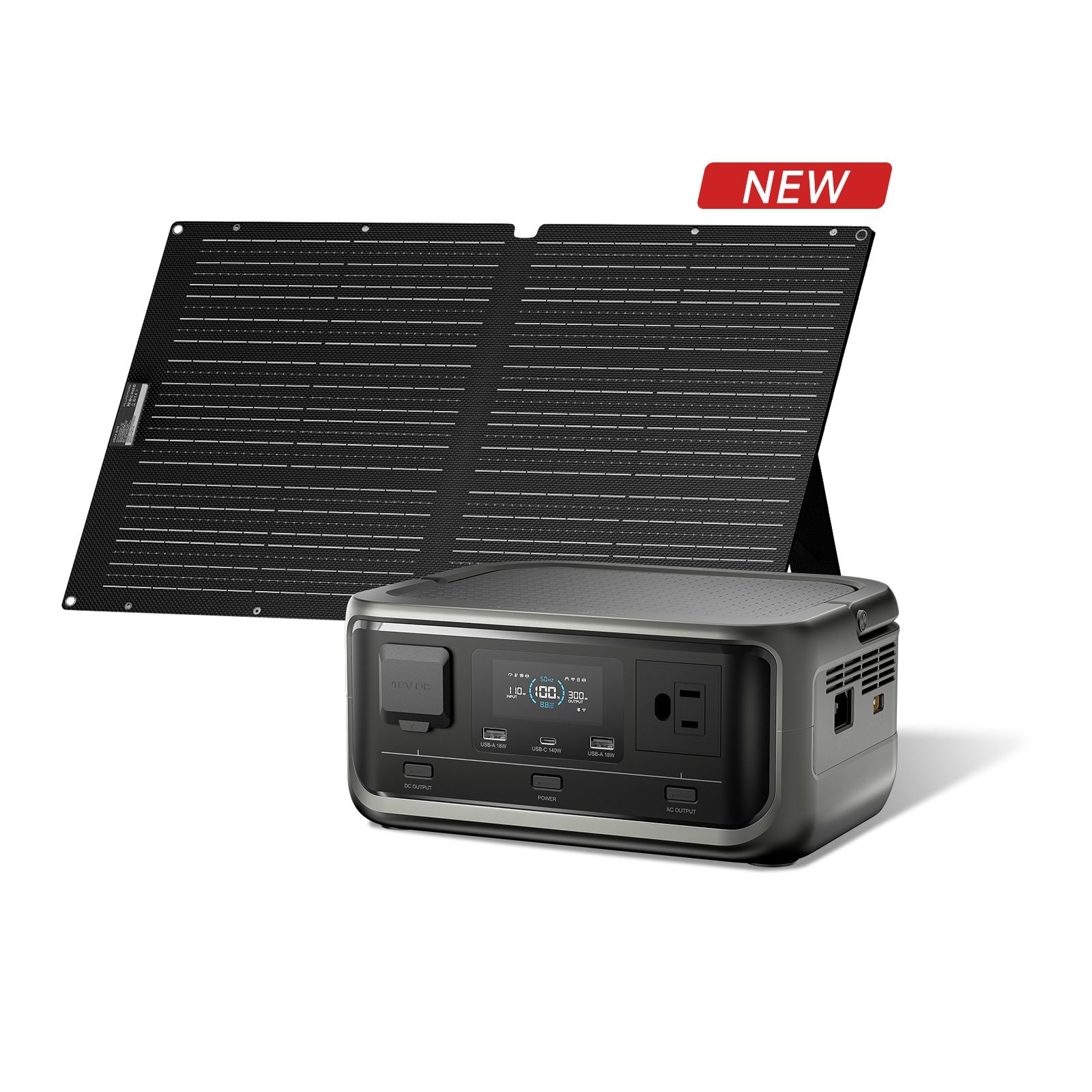 ALLPOWERS 300W 256Wh Portable Power Station Generator Solar Panel Kit Optional