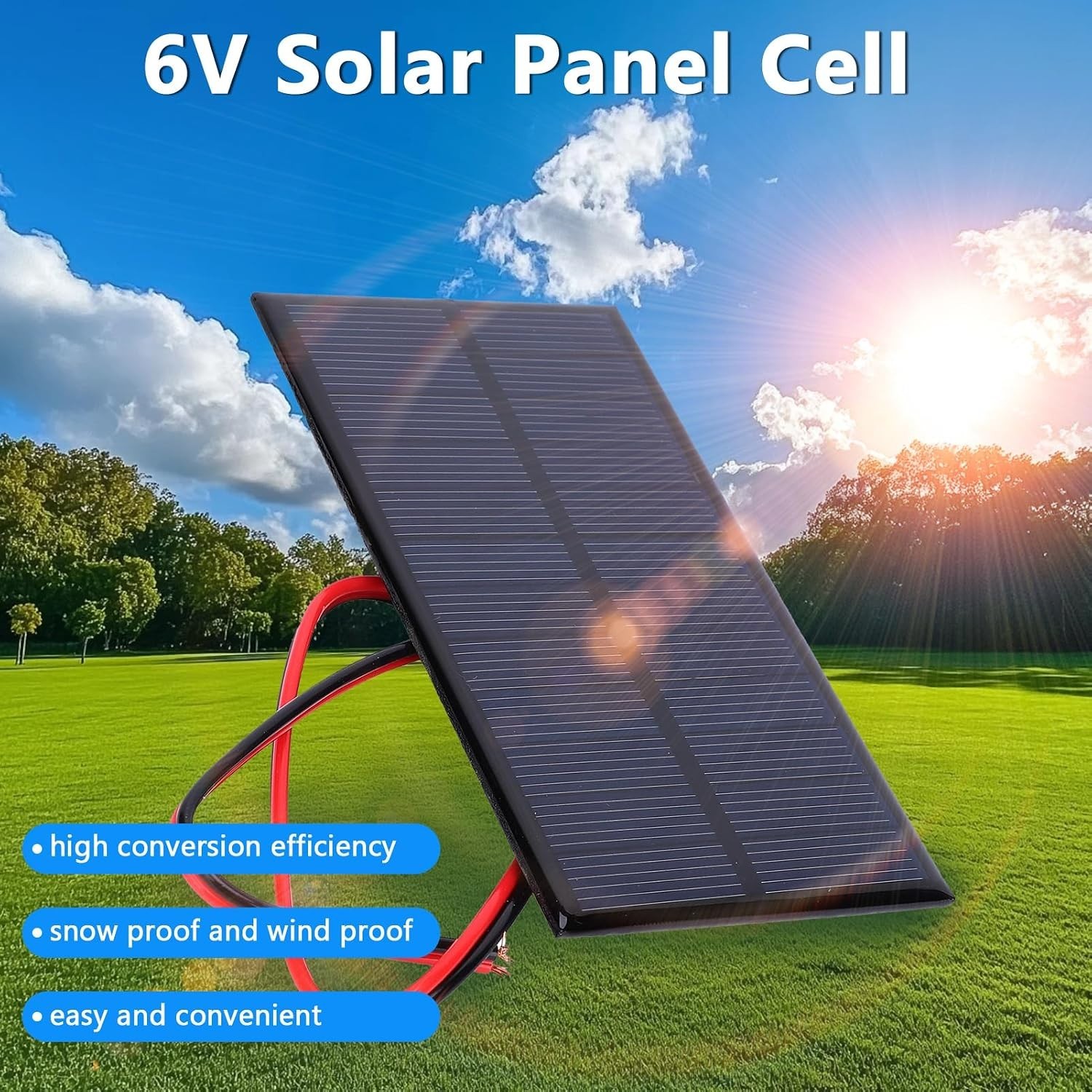 3Pcs Mini Solar Panel DC 6V Polysilicon Solar Cell Charger Module Solar DIY P…