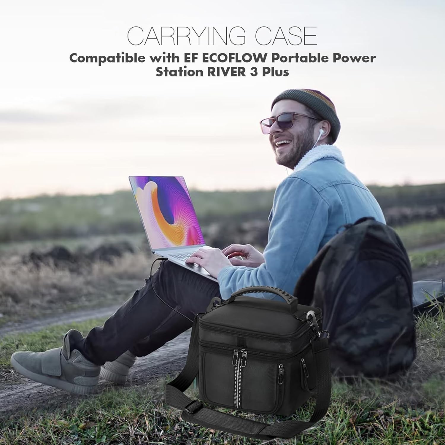Outdoor Adventure Bag for ECOFLOW RIVER 3 Plus – Multi-Functional & Stylish