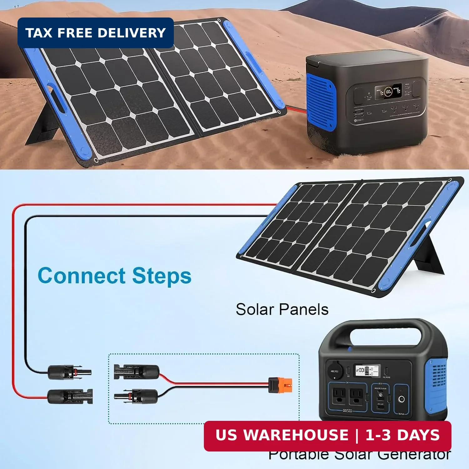 10AWG 15FT Solar to XT60i Extension Cable 3 6 10 35 50 75 100FT Heavy Duty Adapt