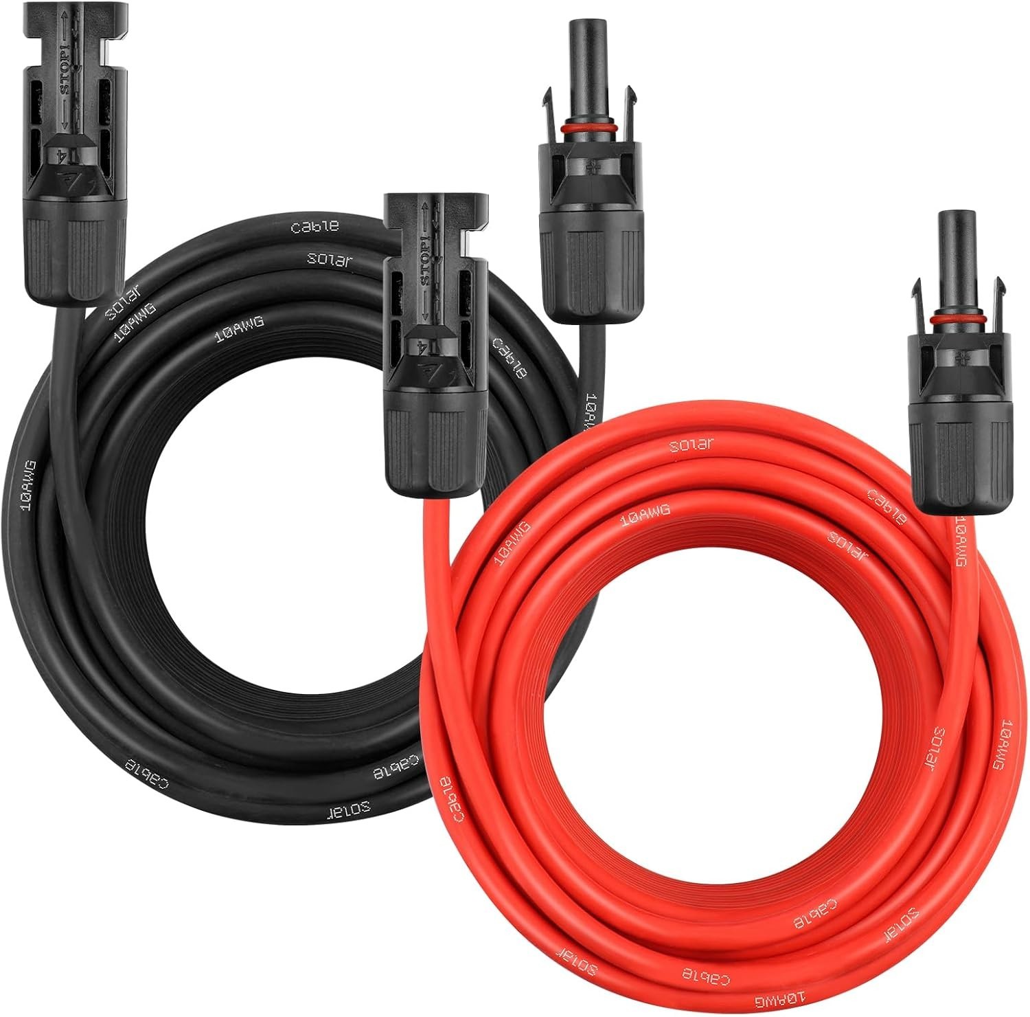 10AWG 40FT Solar Wire Cord 10 Gauge PV Wire for RV, Photovoltaic Systems