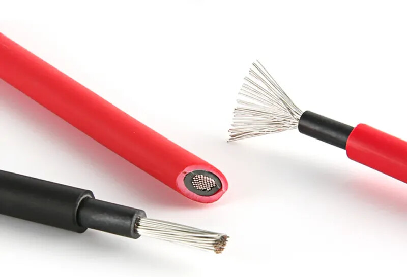 PV Cable Black+Red 2.5/4/6mm² 10-14AWG XLPE Extension Cord Male Female Plug