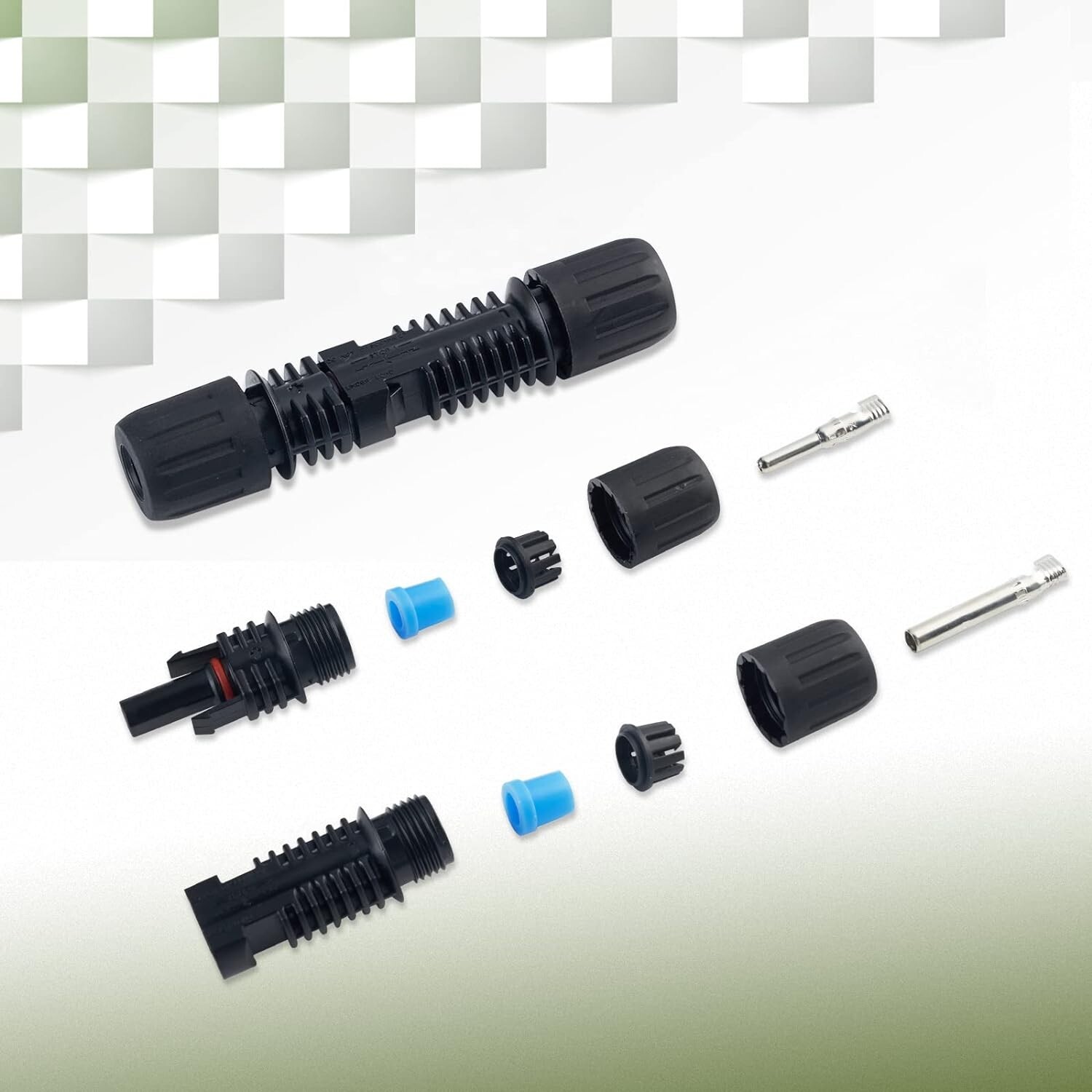 HQST 5 Pairs Solar Connectors Male/Female IP67 Waterproof Solar Panel Cable Conn