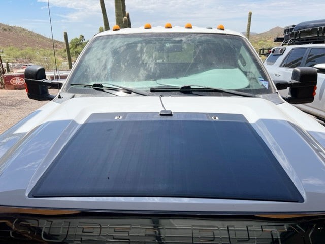 Lensun 95W Solar Panel Hood Flexible for Ford Super Duty 3rd Gen F250 F350 Best