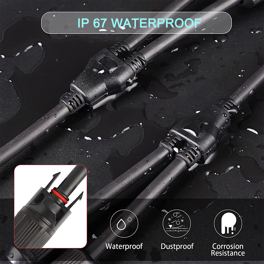 30A Solar Panel Connector Y Type Cable for FFM MMF PV Wire Connector T Splitter