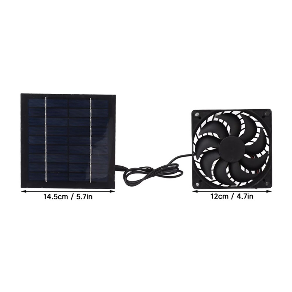 1 Solar Fan for Chicken Coop, Outdoor Exhaust Ventilation Fan for Poultry