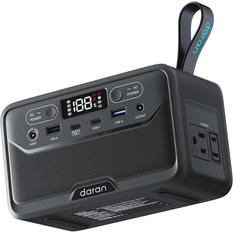Portable Power Station 28000mAh W/ Dual USB-C AC Outlets Camping Devices