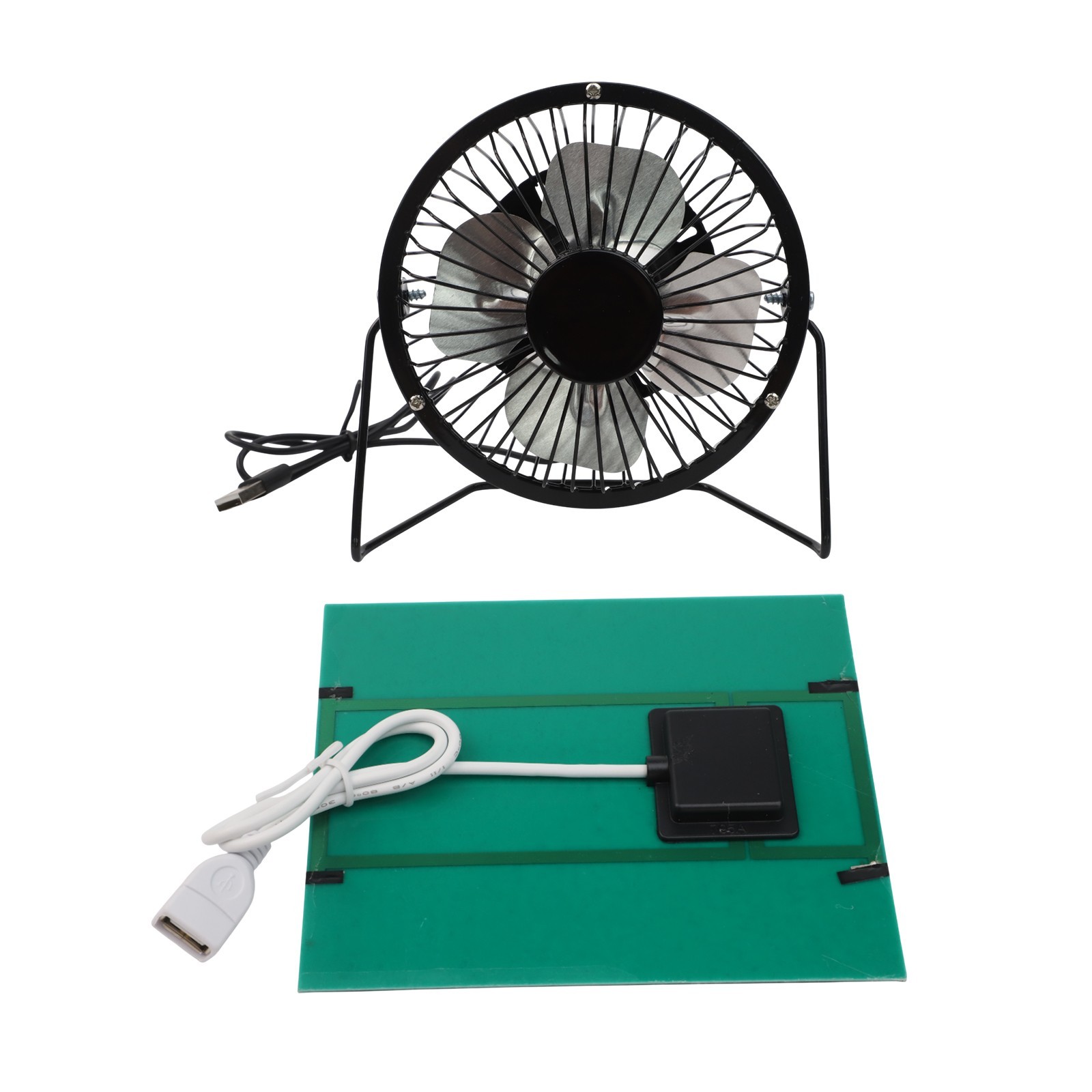 Indoor Air Circulation Portable Exhaust Fan 4 Inch Fan 2.5W Solar Power