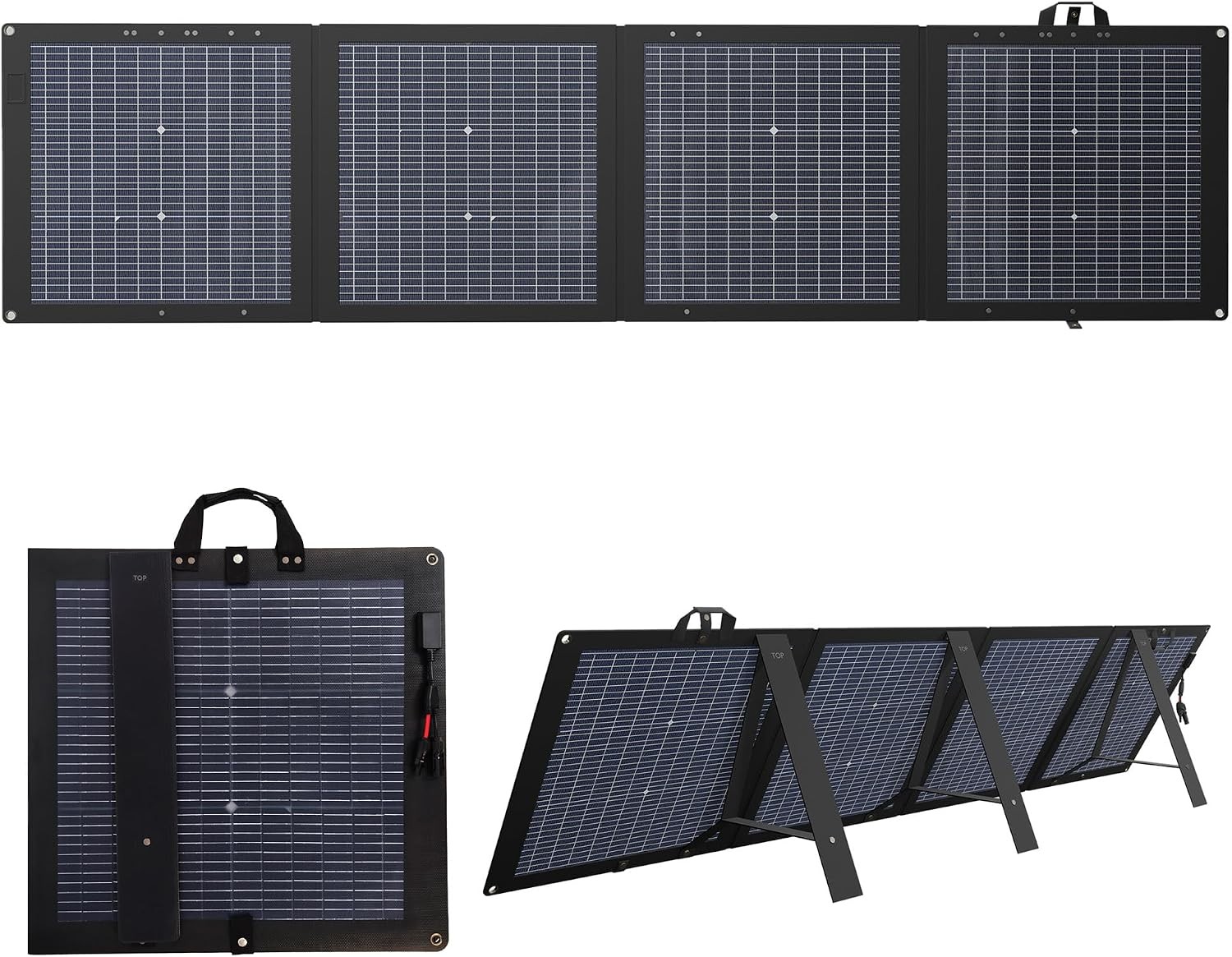 220W Bifacial Solar Panel Portable 25% High Efficiency Camping
