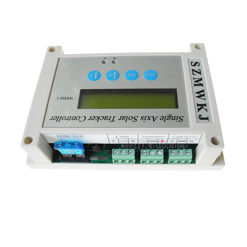 1000W KW Sunlight Tracking Solar Tracker Electric Single Axis Complete Track Kit