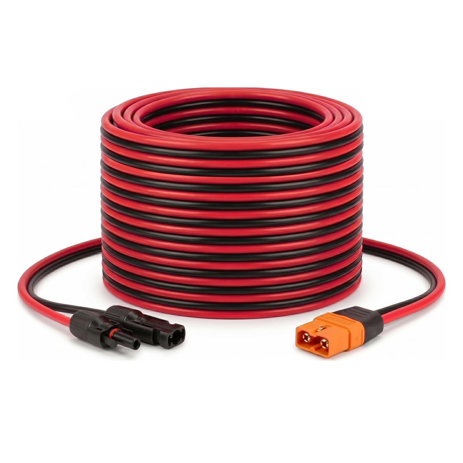 25FT 10AWG Solar Panel XT60i Adapter Connector Extension Cable for Power Station