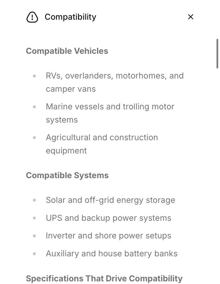 12V 180Ah LiFePO4 Lithium Battery Deep Cycle 2304Wh 200A BMS Solar RV Boat Marin