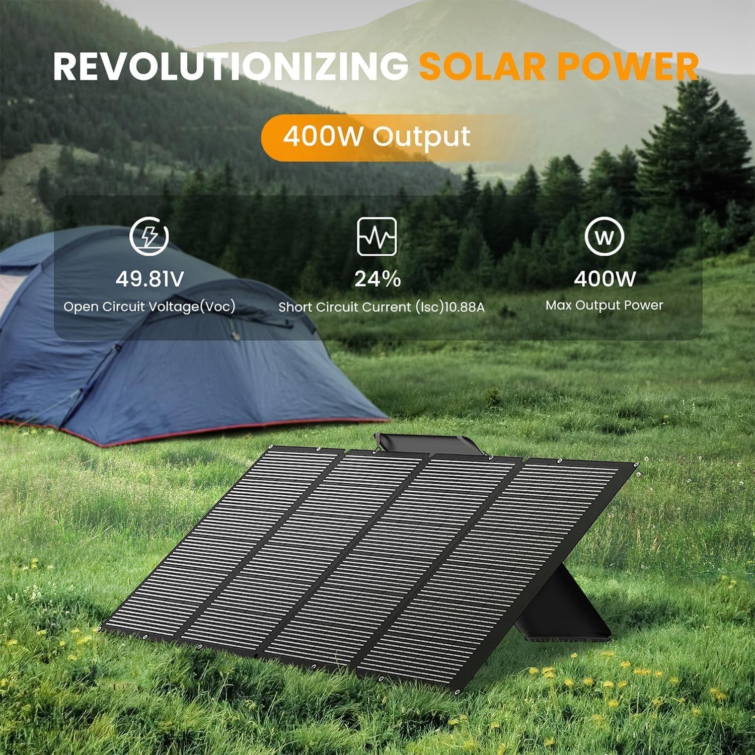 400W Foldable Solar Panel with Adjustable Stand – Ultimate Portable Charger