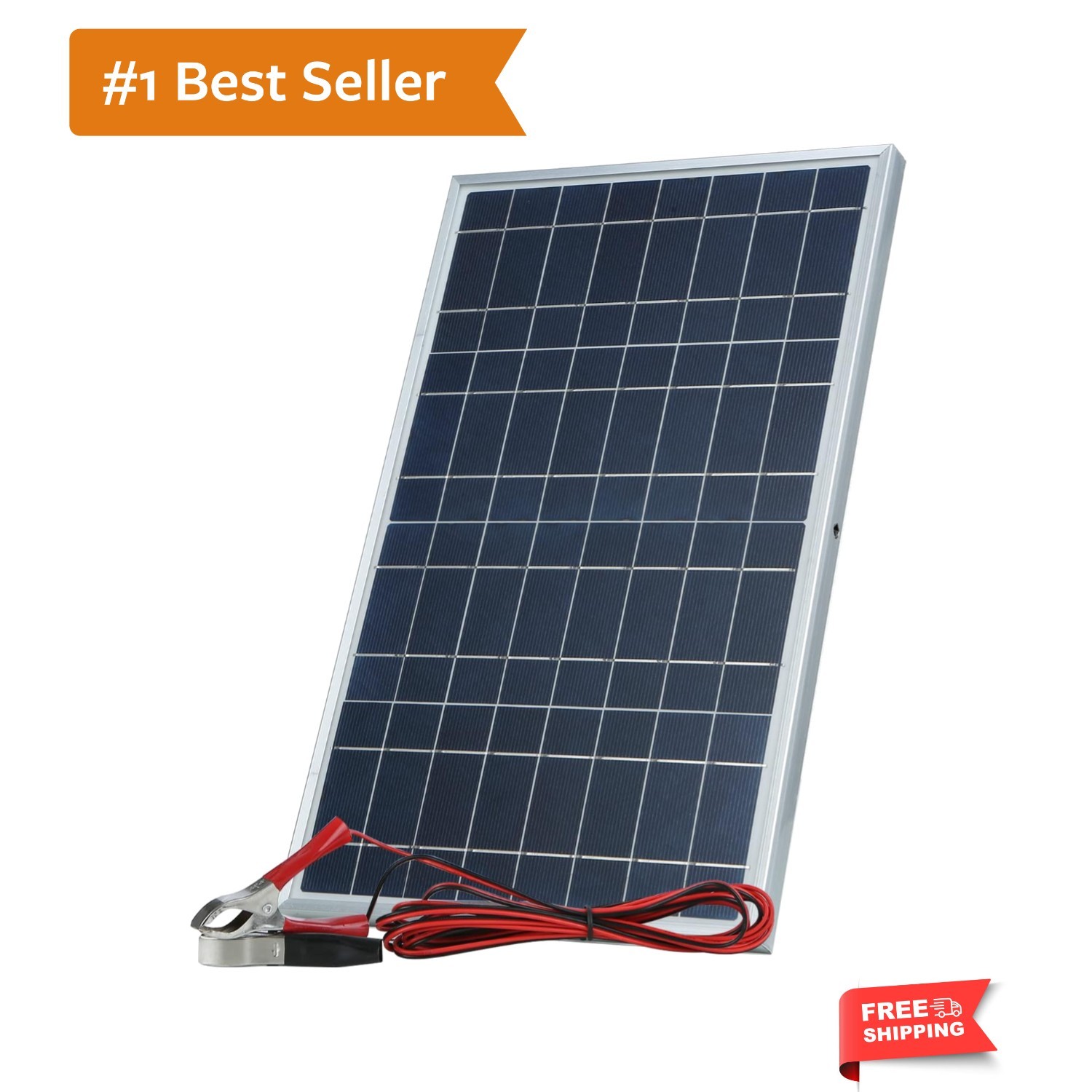 Solar Panel, 30W Portable Solar Panel Kit Set, Waterproof with Alligator Cli…