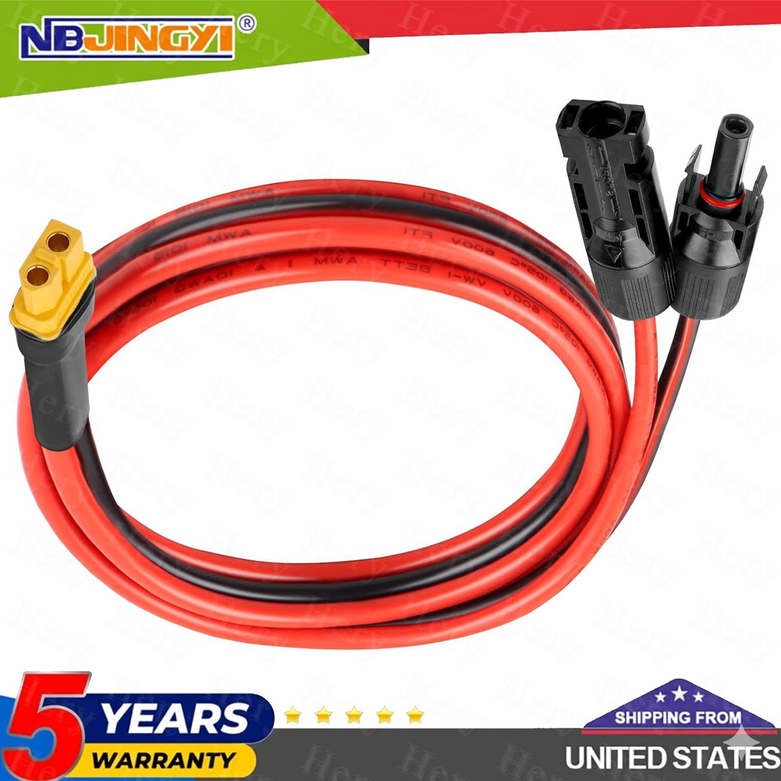 Solar Panel Extension Cable Wire XT60 Female to Solar Connectors
