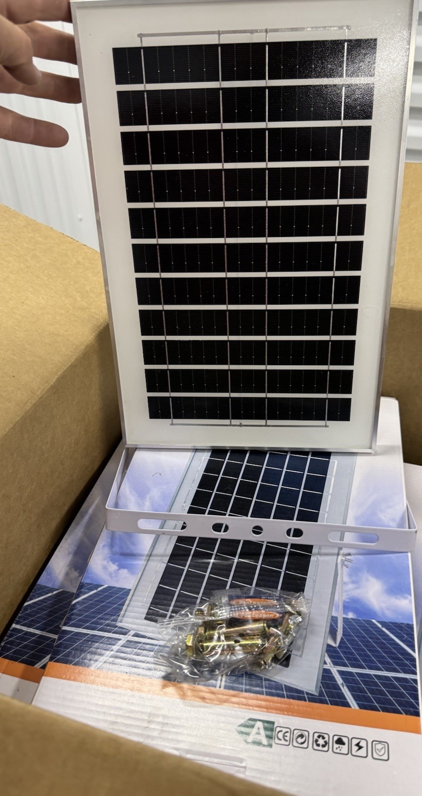 Solar Power Bank for Security Camera, 6V 1A IP66 Waterproof Panel Charger
