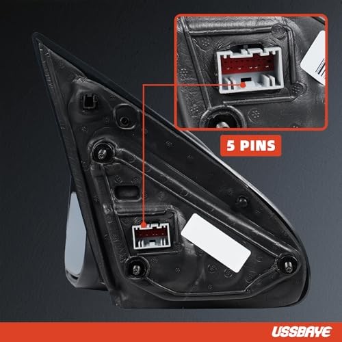 Left Driver Side Mirror for 2022-2024 Ford Maverick L – 5 Pin & Textured Black