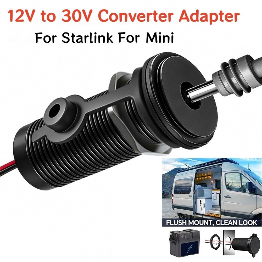 DC 12V 24V to 30V Boost Converter with 1 1/8 inch Cutout Mounting Design
