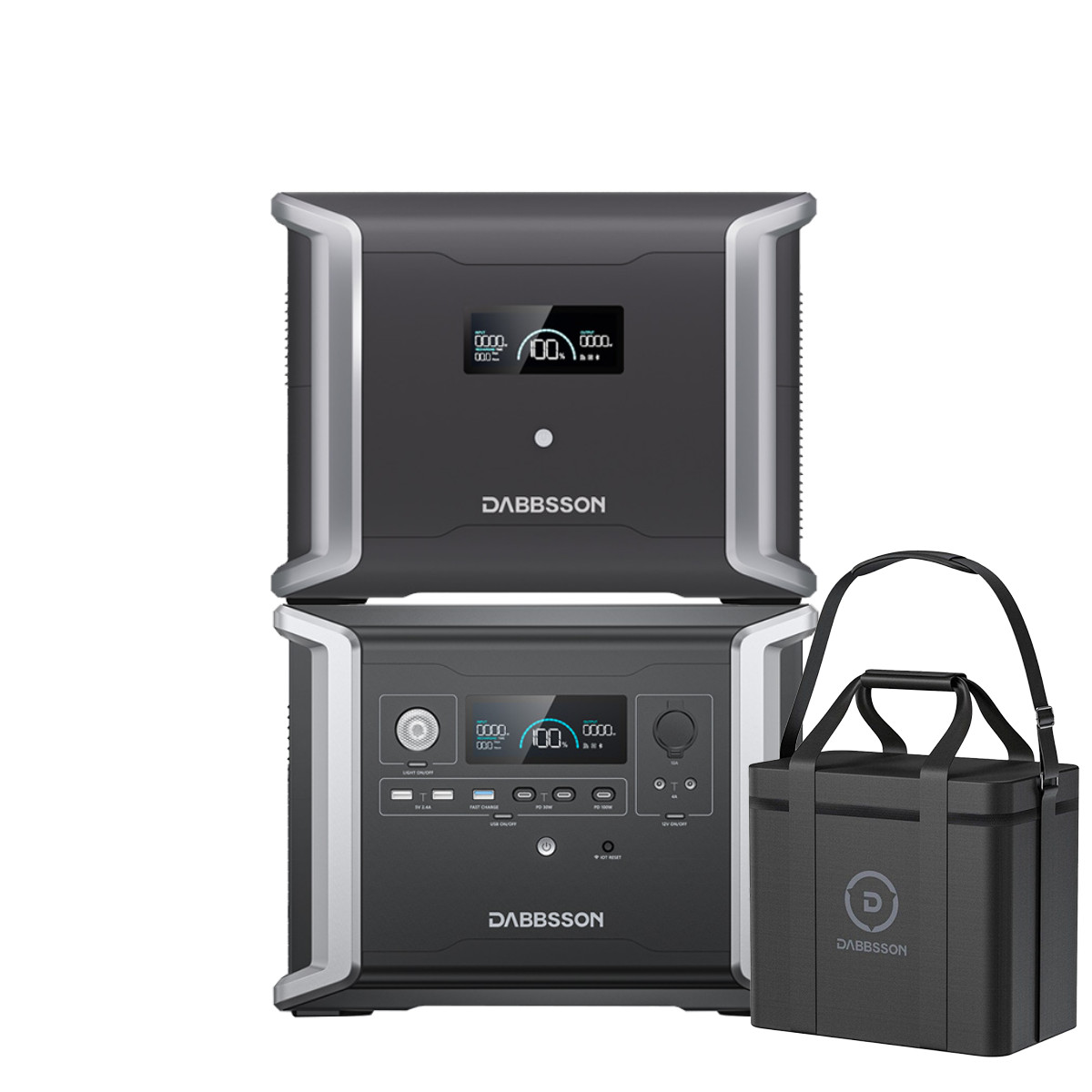 Dabbsson 3030Wh 1200W Portable Power Station Solar Generator w/ Backup Battery