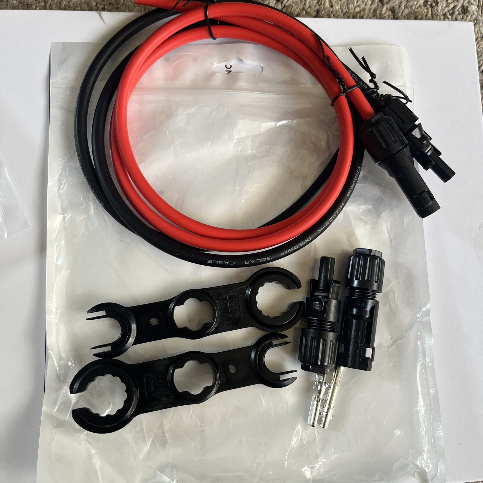 SGANGCAR Solar Extension Cable (3 Feet) Solar Panel Cable