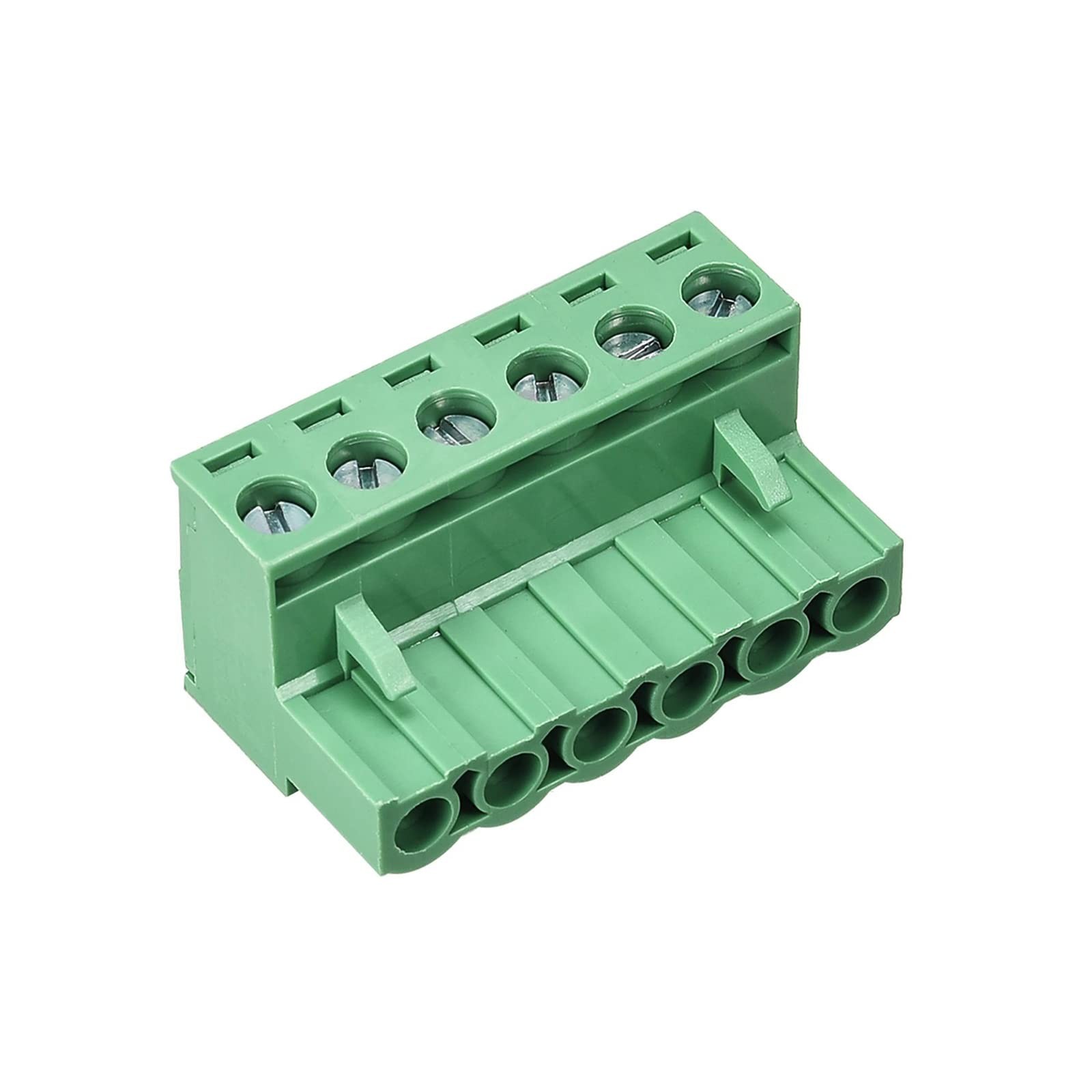 10pcs 6P 5.08mm Angle PCB Screw Terminal Block | Heat resistant plastic housi…
