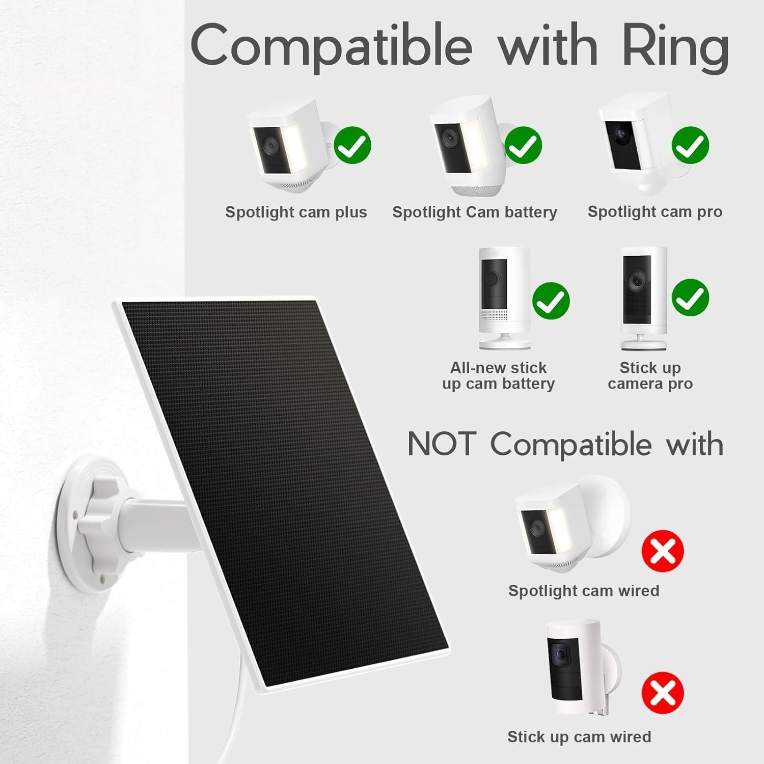 Solar Panel Built-in 4000mAh/Battery with USB-C to Barrel Plug Adapter T64-10