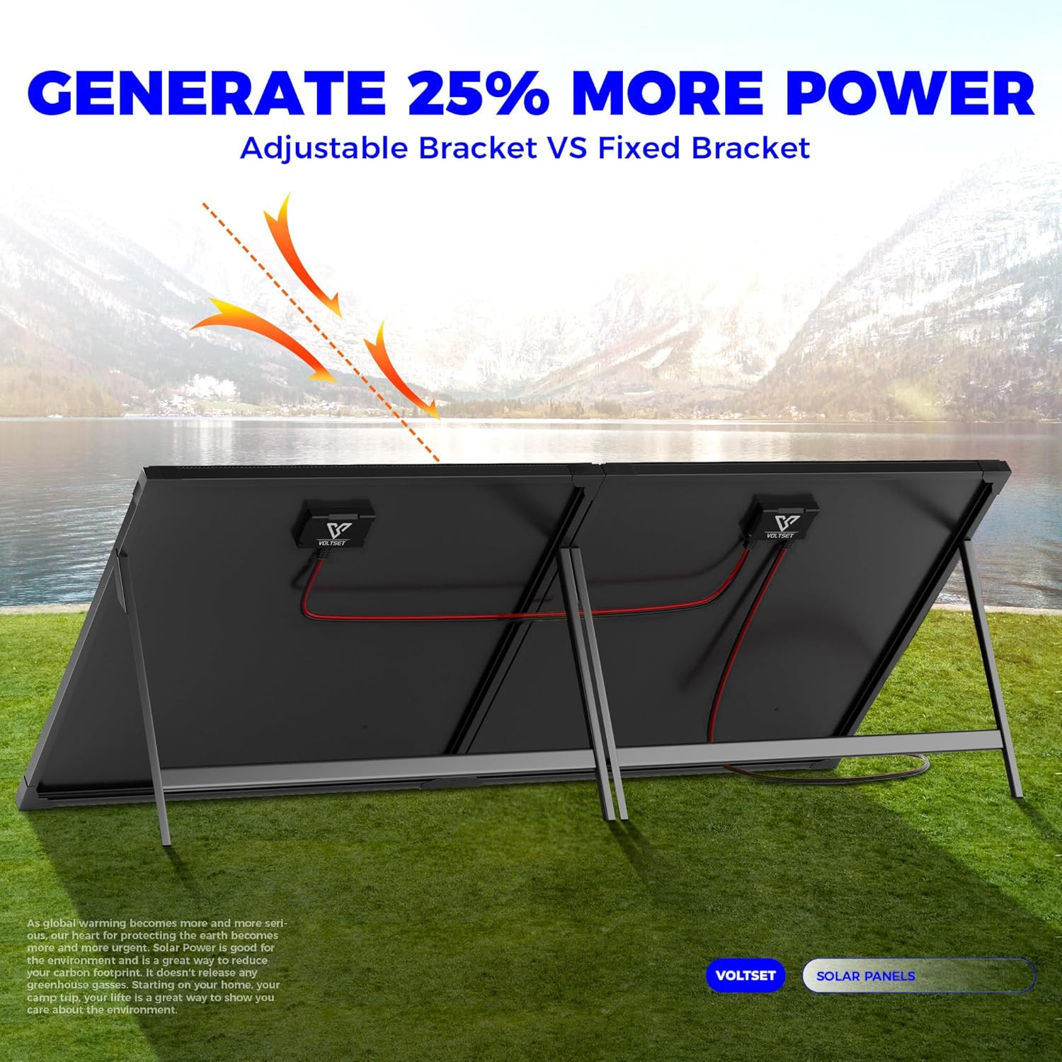 100 Watt 12 Volt Portable Solar Panel with Waterproof 10A Charger Controller, Fo