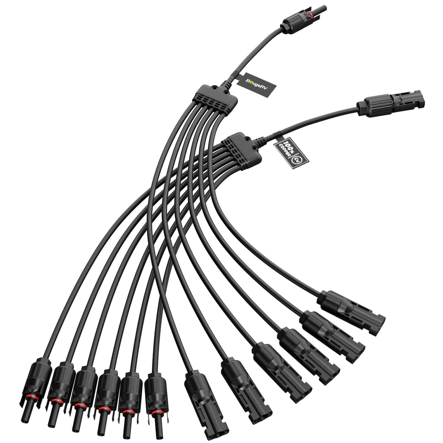 Solar Panel Y Connectors 1 to 6 Male Female Parallel Cable
