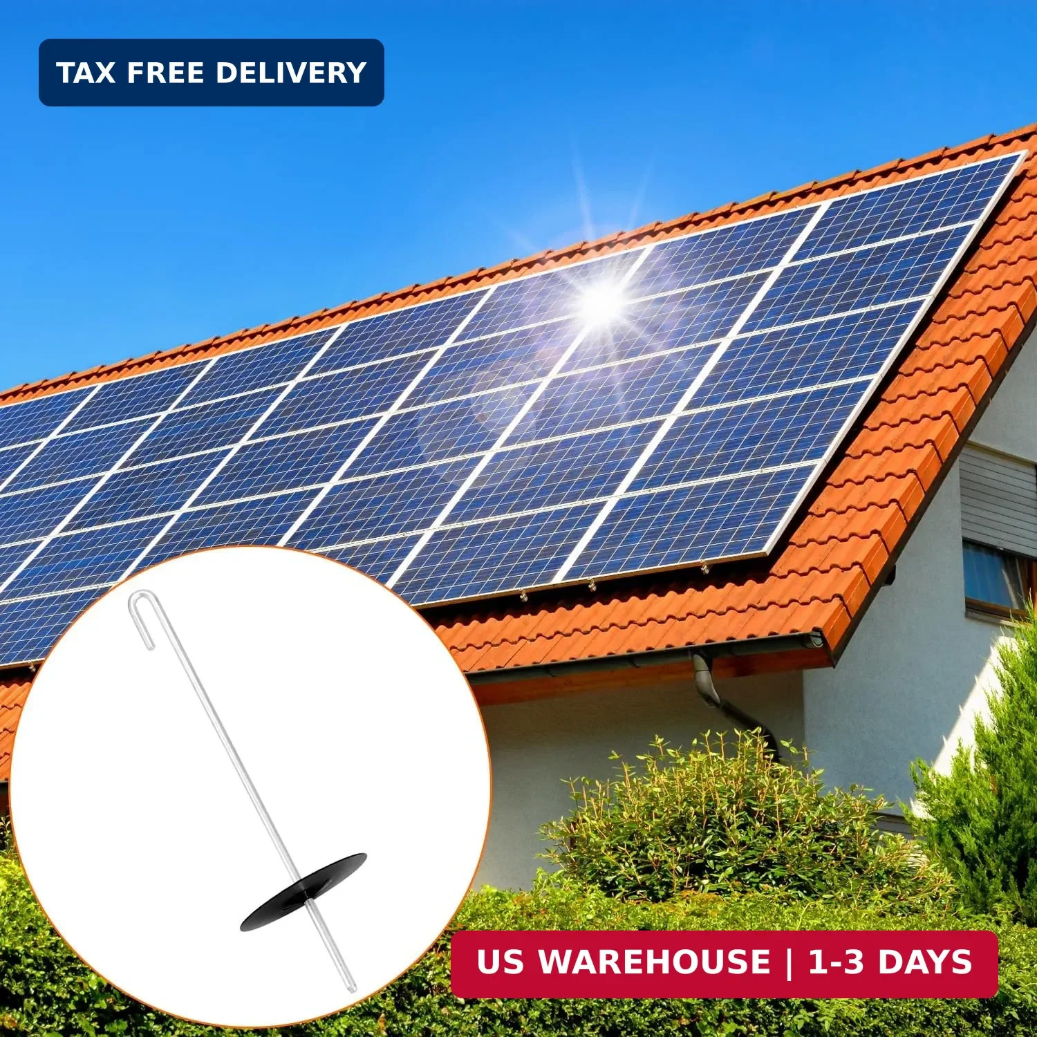 200 Pack Stainless Steel Solar Panel Guard Clips J Hooks Bird Mesh Fasteners