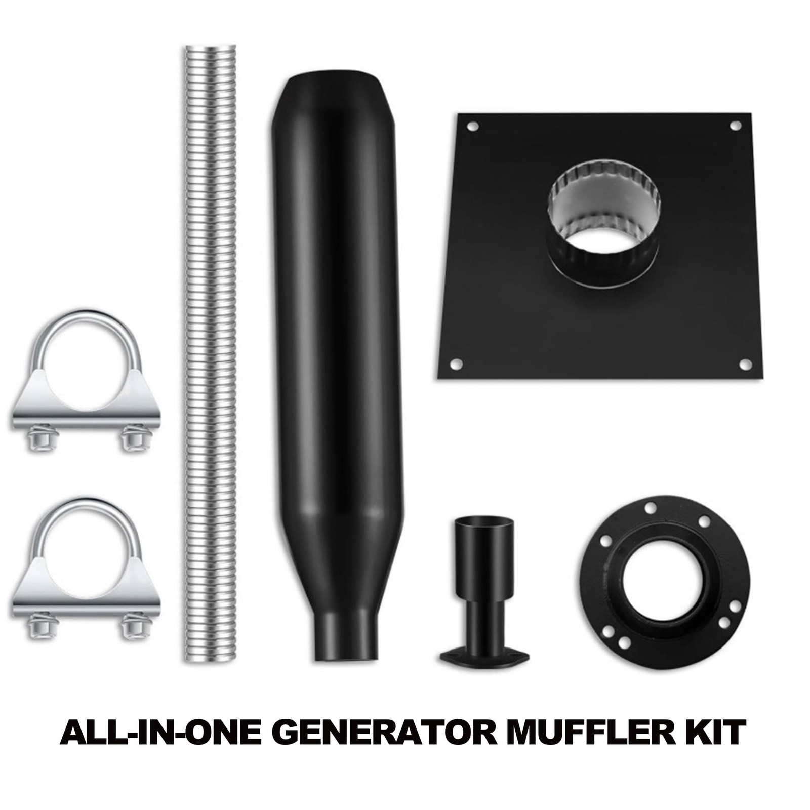 Generator Exhaust Extension Kit, Generator Muffler Silencer Kit, All-in-Kit w…