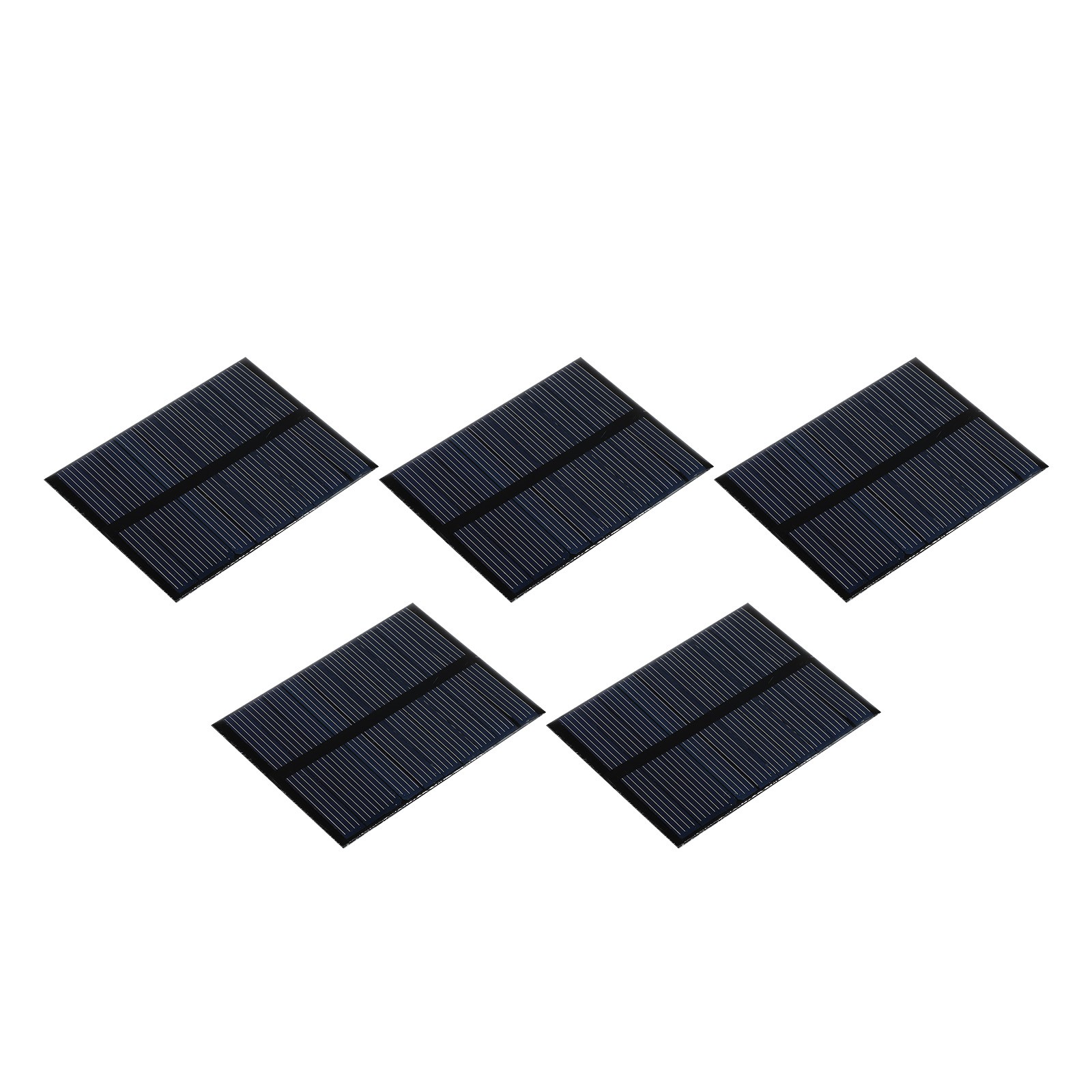 5Pack Mini Solar Panel Cell 5.5V 90mA 0.495W 70mm x 55mm for DIY Project