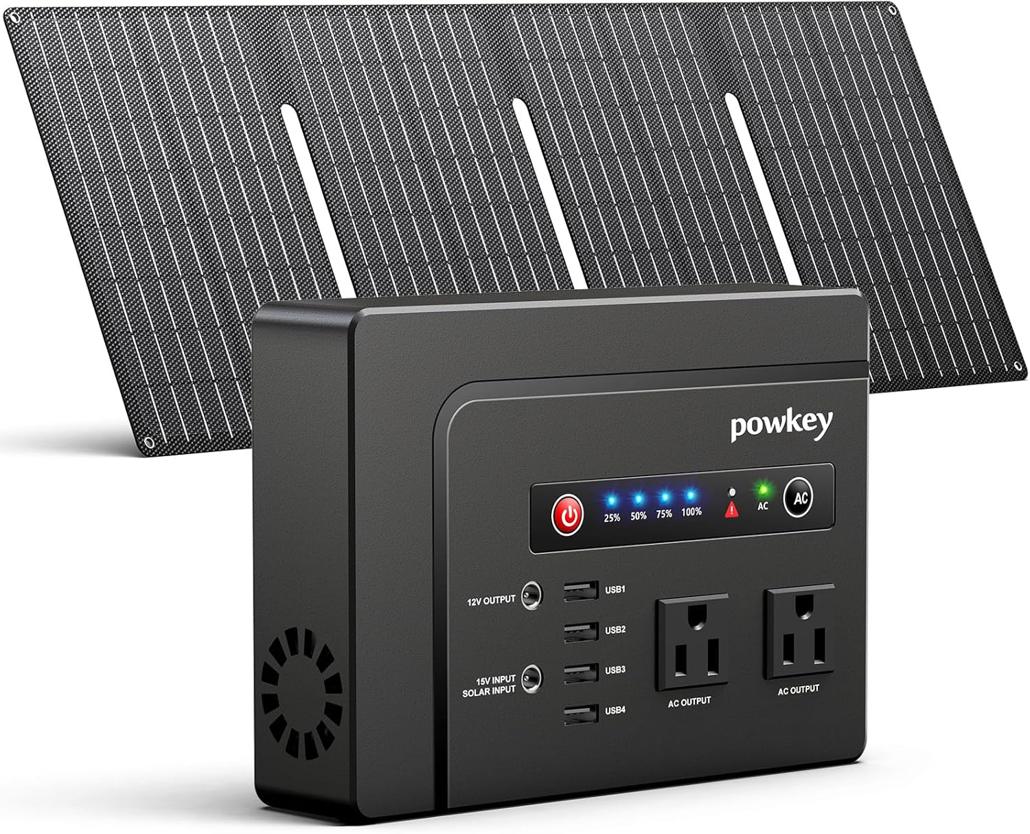 200W Solar Powered Generator, Portable Power Station with Solar Panel 40W | 146