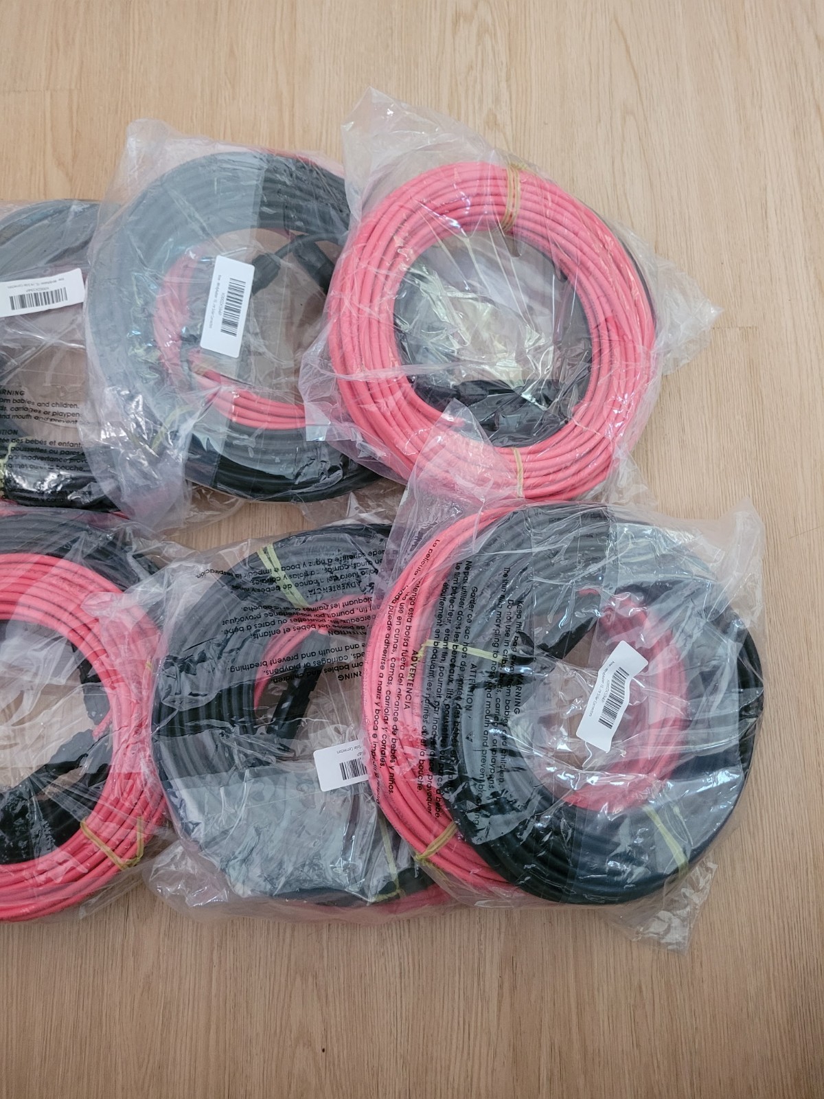 WindyNation 10 AWG Solar Cable 50ft Black And Red 7 pack