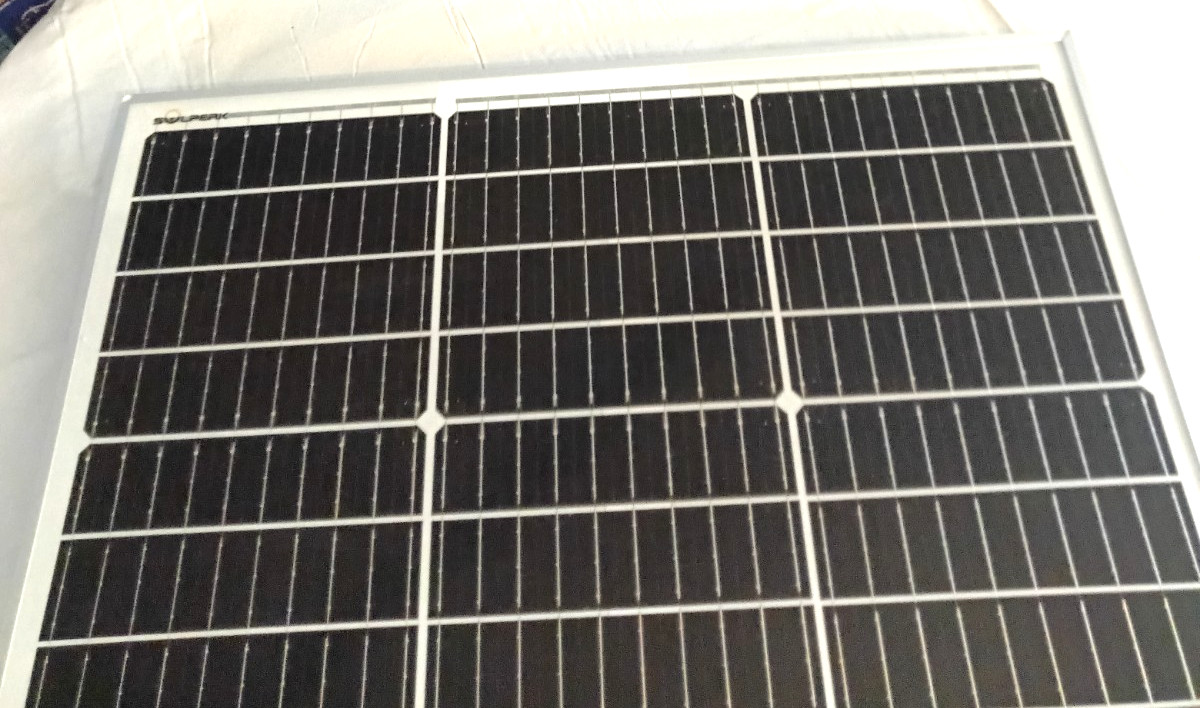 Solperk Solar 50W Solar Panel With Charge Controller Complete NEW