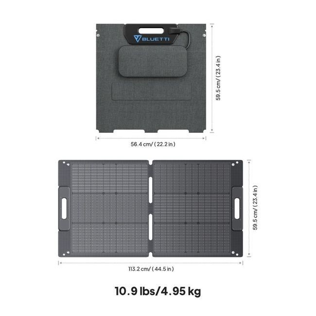 BLUETTI 100W Solar Panel Foldable Portable for Power Station for Camping PV100
