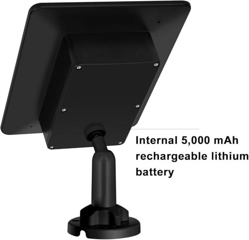 Solar Panel for Trail Cameras, 5000mAh Rechargeable Battery, IP66 Waterproof, 10