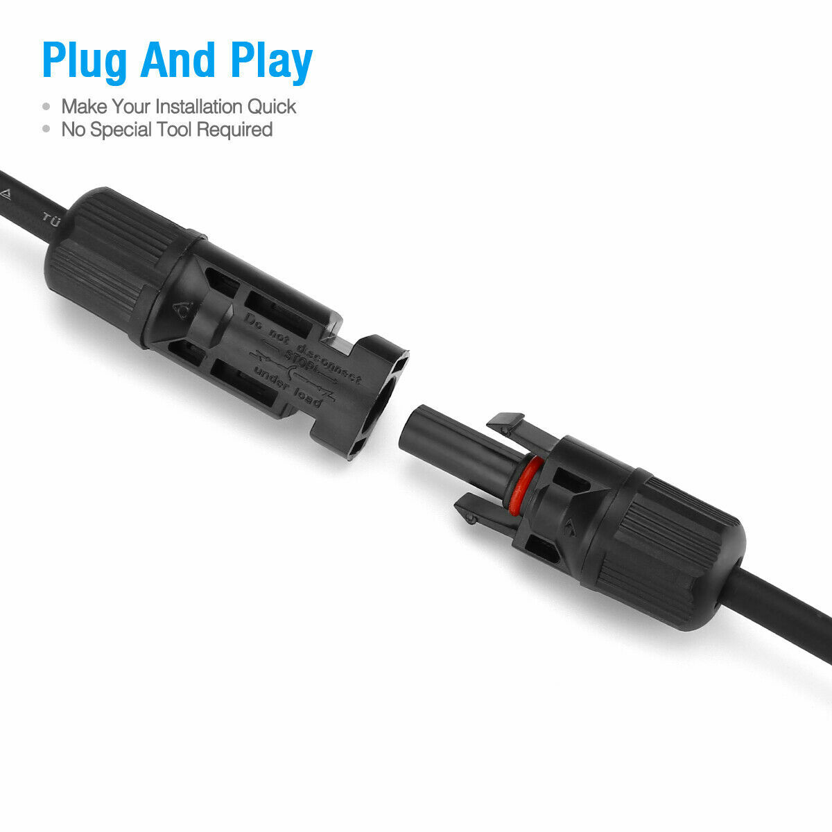 Y Branch Connector Cable Extension 1 to 2/4 Parallel Adapter Cable Wire Plug Kit