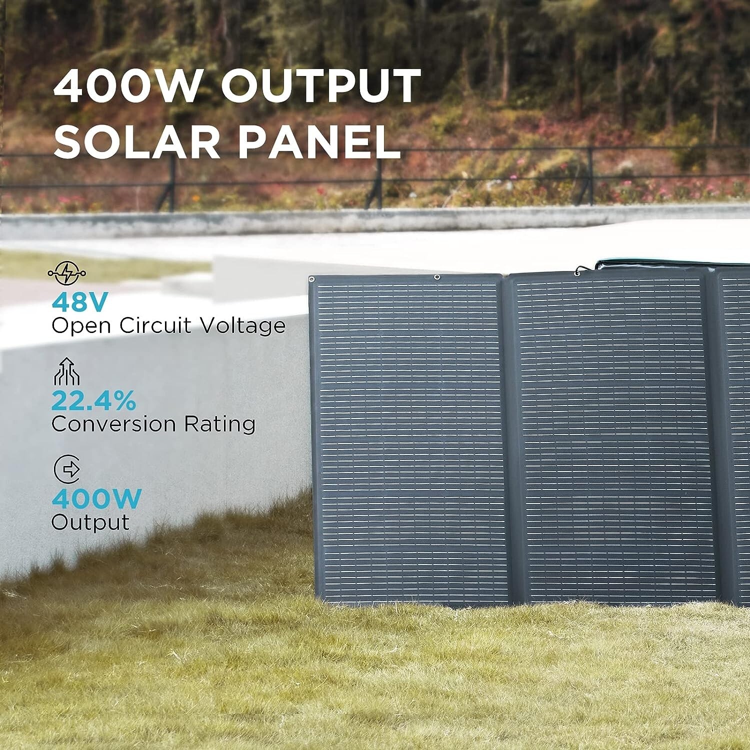 EcoFlow 400W Portable Solar Panel Foldable Solar Modules for Outdoor Camping