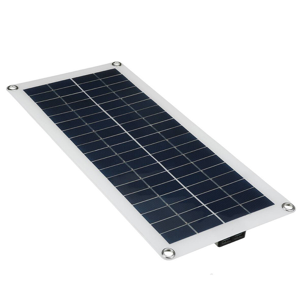 10W 18V Outdoor Solar Panel Charger USB Power Supply Kit For Phone Car RV Boat