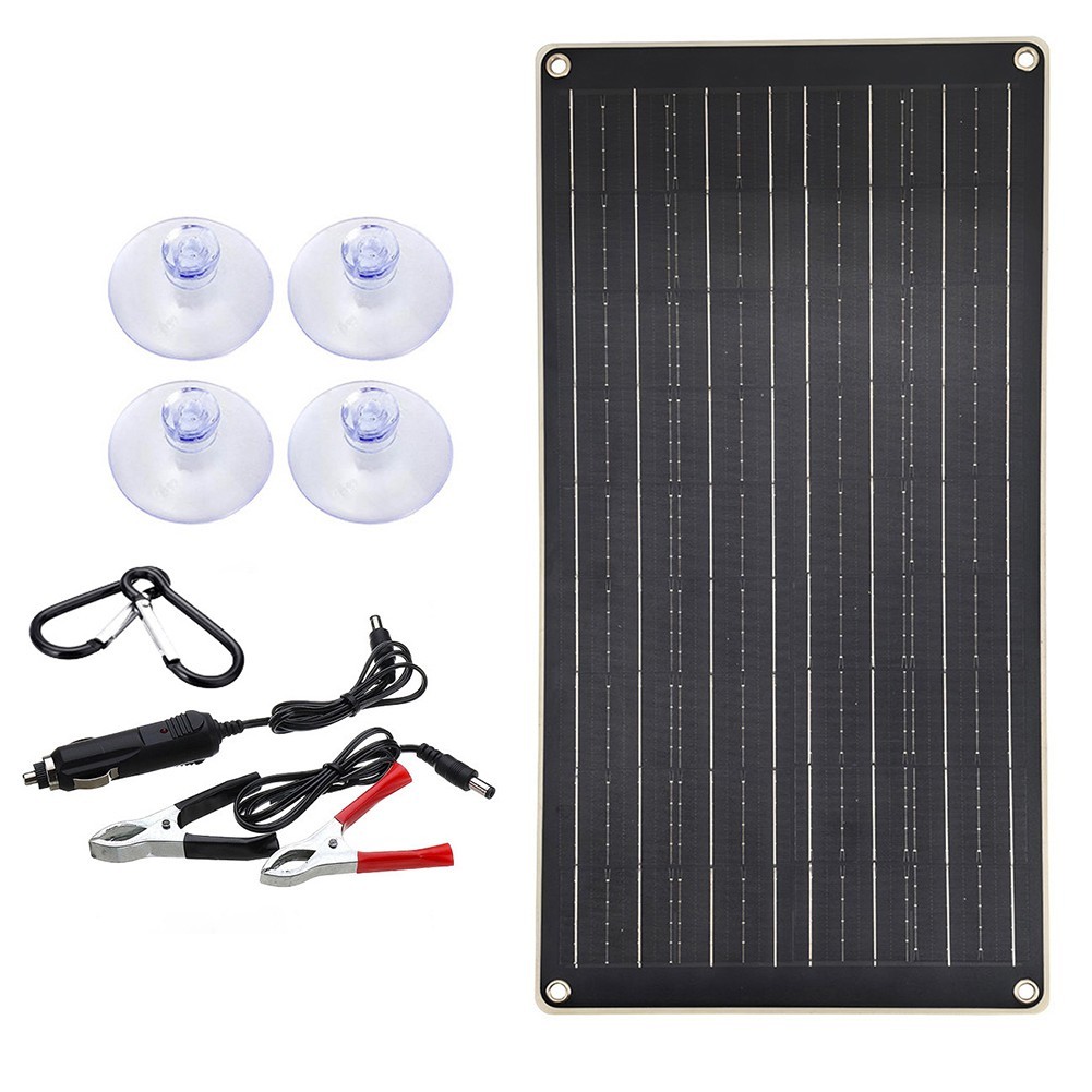 Dual USB Solar Panel 40W 18V Outdoor Charger for Mobile Phone and Car Use