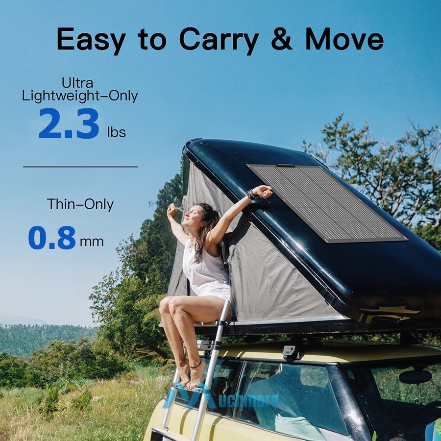 200W 12V Flexible Solar Panel Mono Portable Power Camping Home RV Battery Charge