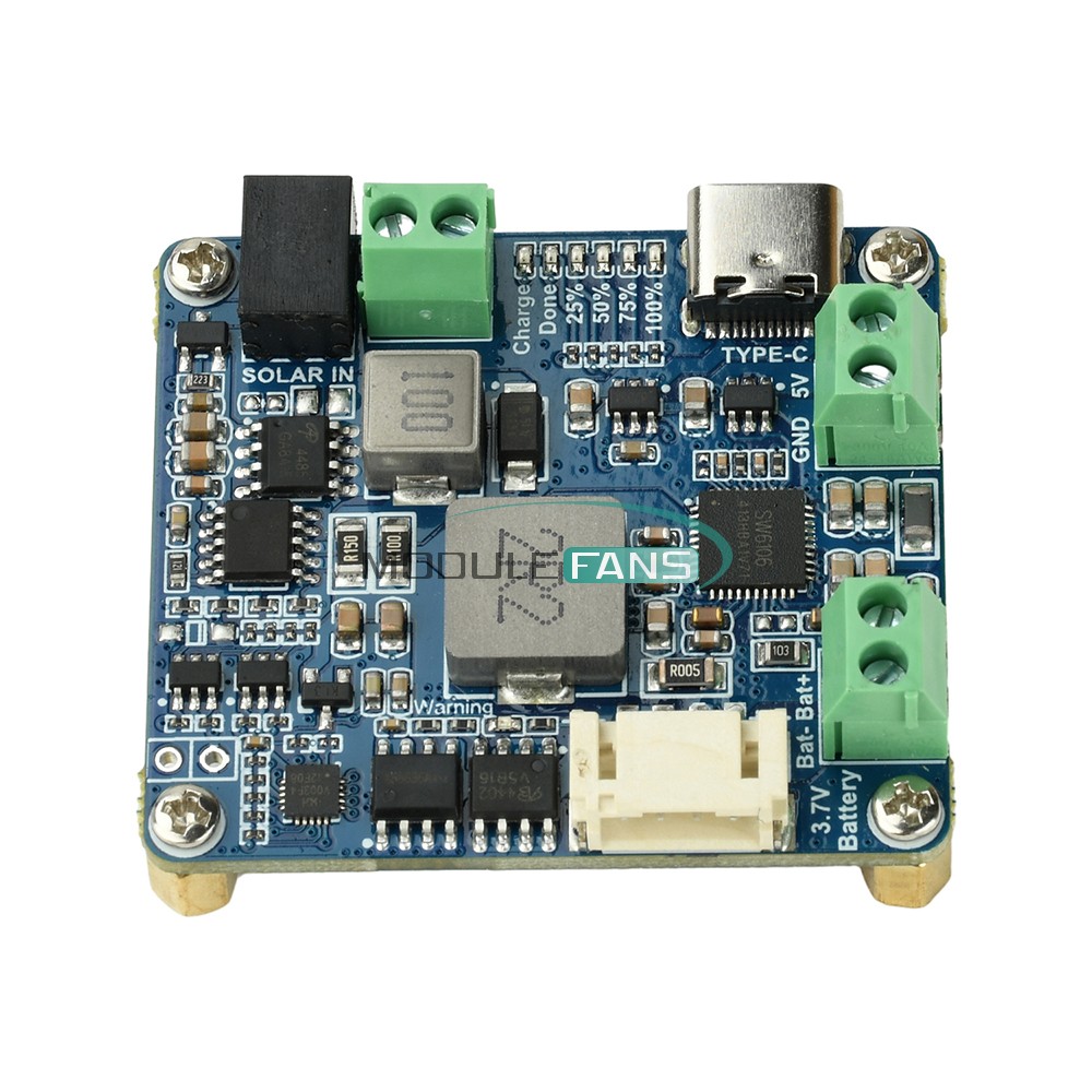 6-24V Solar Panel Power Management Module 5V 3A Supports MPPT, PD QC FCP SFCP
