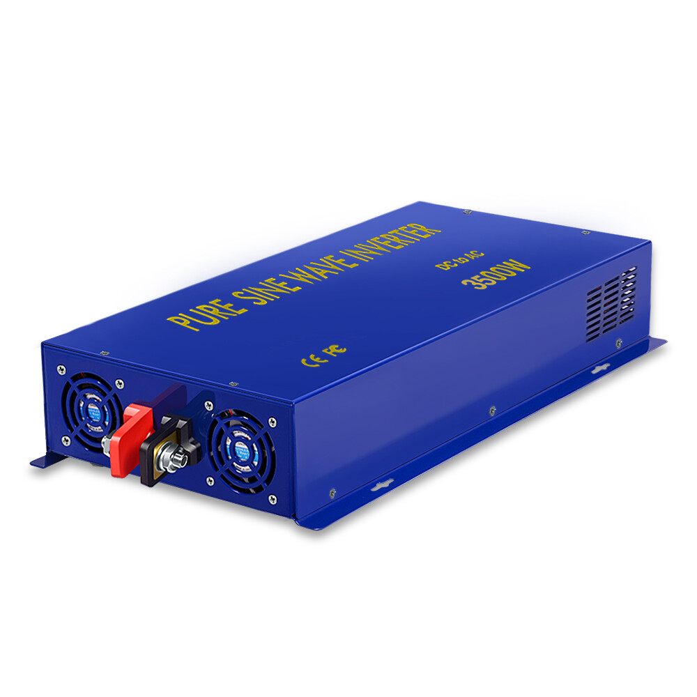 48V Pure Sine Wave Inverter 3500W 110V 120V 7000W Surge Car Truck Motor Solar RV