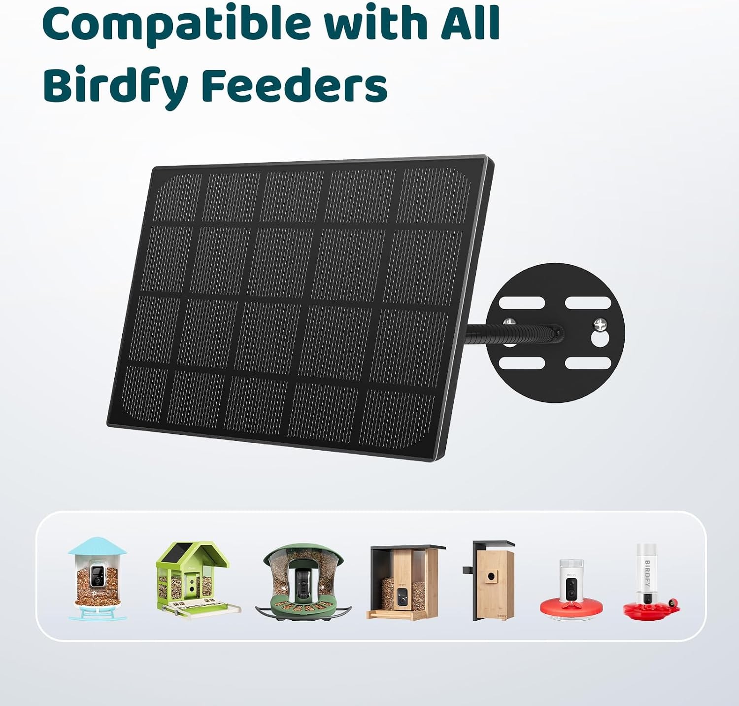 Birdfy 5W Solar Panel for Smart Bird Feeder Camera Type C Charger for Birdfy