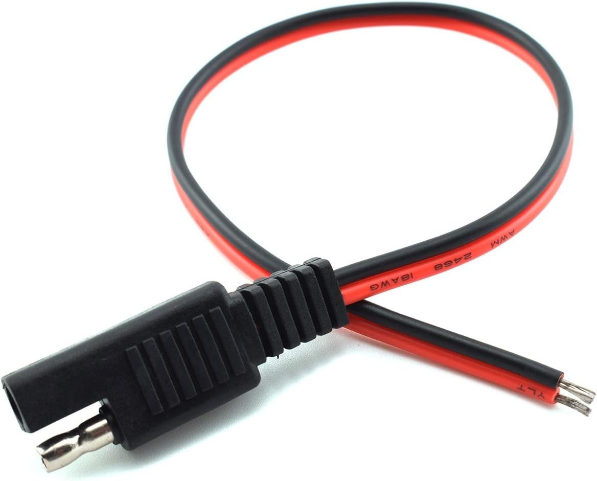 Professional 18AWG SAE Solar Extension Cable – 10A, Ideal for Indoor/Outdoor