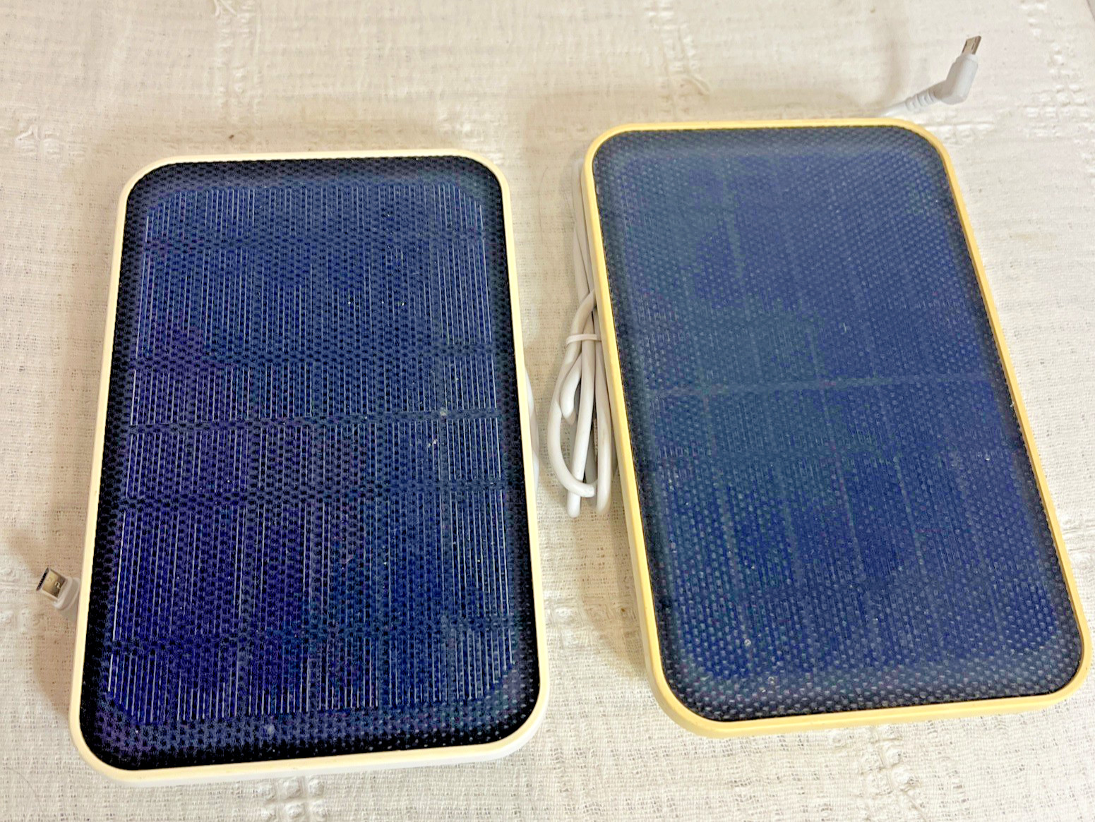 2 Pack Eufy Solar Panel 2.6W IP65 model T8700. Weatherproof for eufyCam .AS IS