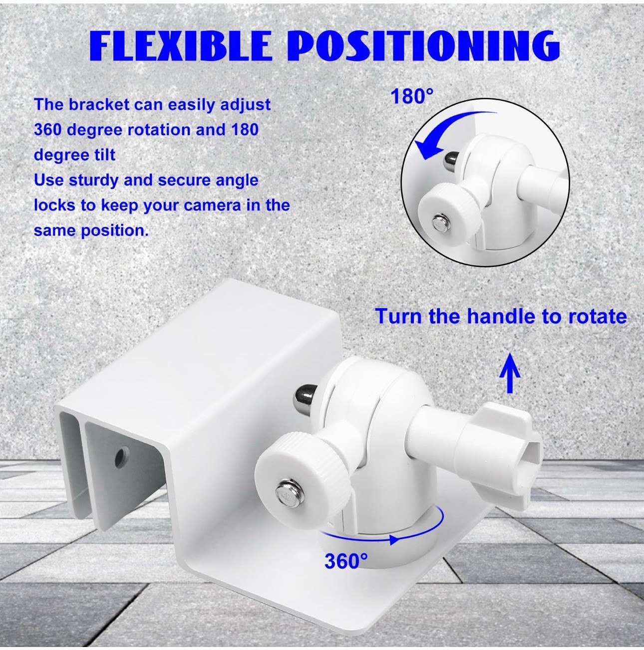 1 Pair of White Universal Solar Panel Gutter Mount, Aluminum Gutter Mount