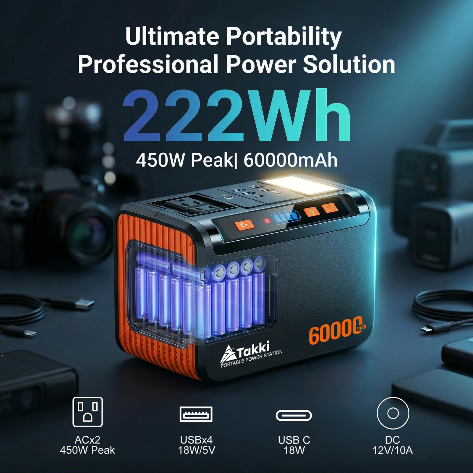 Solar Generator 250W Portable Power Station with 40W Solar Panels 222Wh Pure …