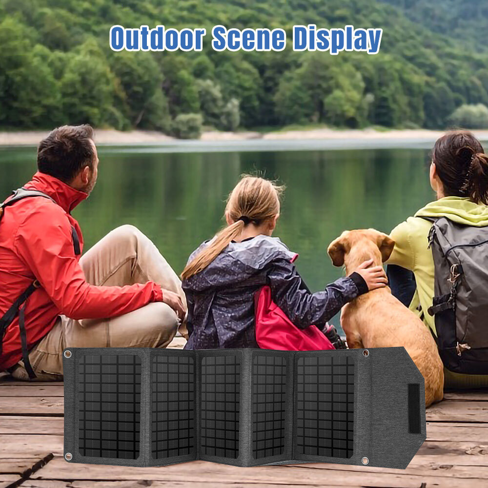 150W Portable Solar Panel Foldable Mono Solar Panel Charger for RV Camp Boat